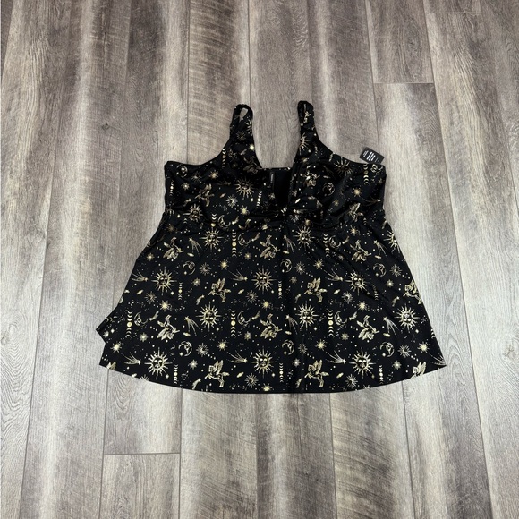saiid kobeisy gold dress SAIID KOBEISY RE3360 GOLD APPLIQUED GOWN WITH OVERSKIRT 38 / GOLD main image 0